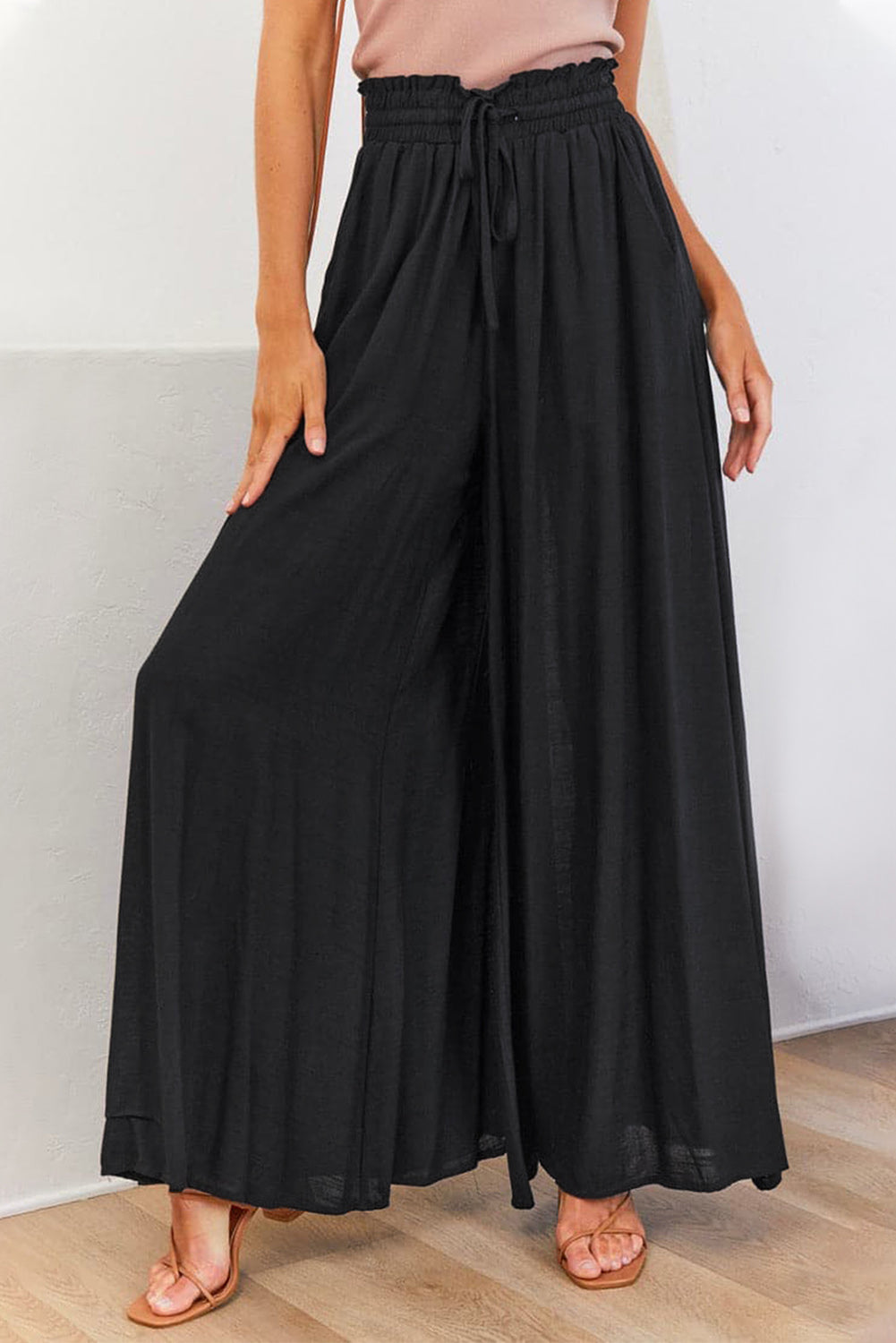 High Waist Wide Leg Pants