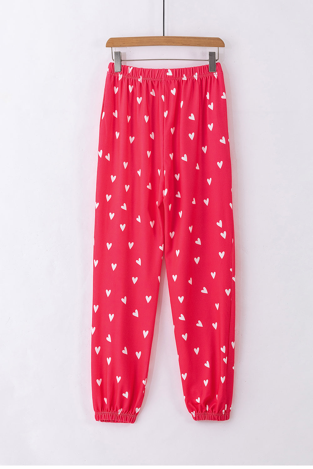 Red Heart Print PJ Set