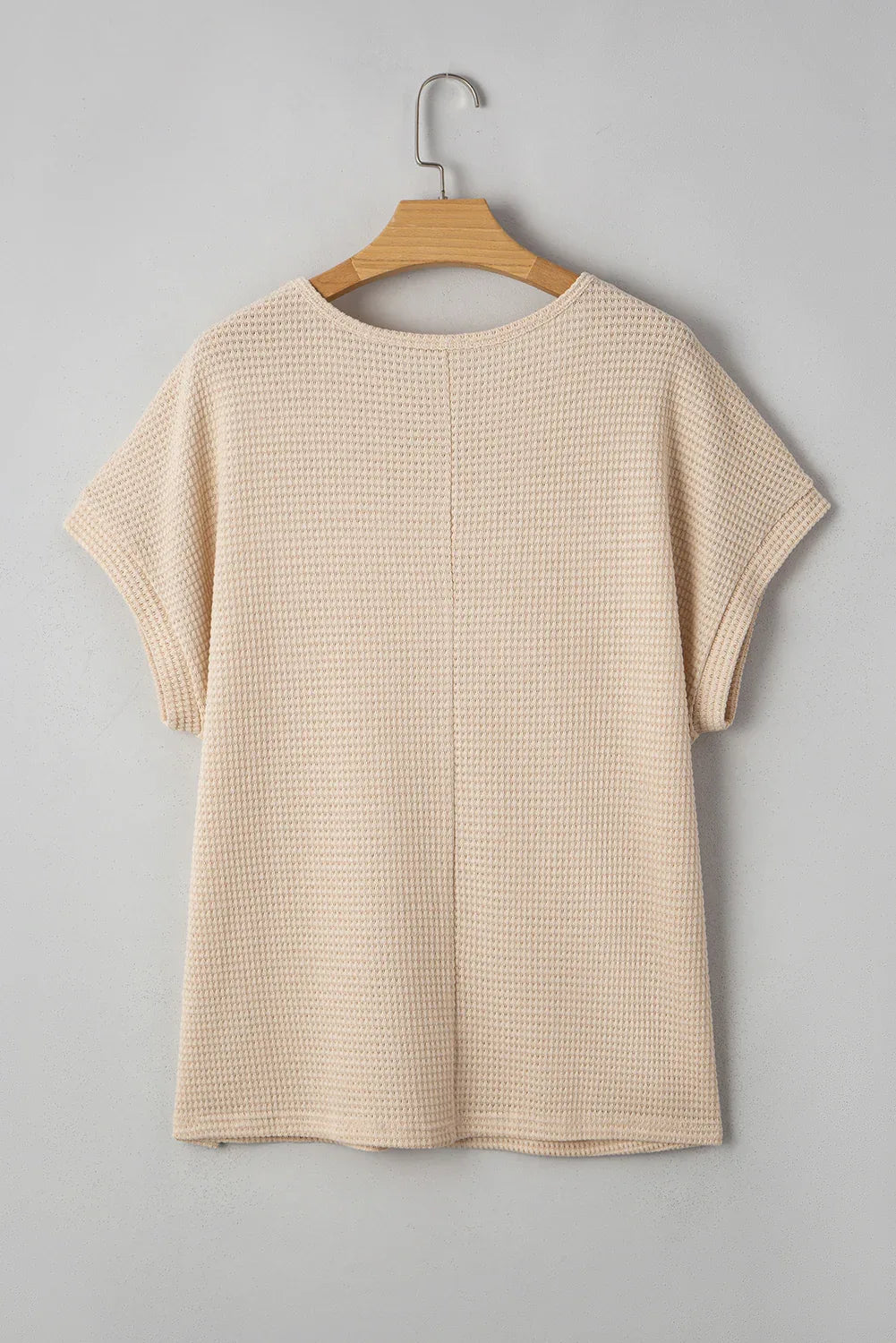 Oatmeal Lace Patchwork Short Sleeve Top Bazaare Mart Plus Size/Plus Size Tops/Plus Size Tops & Tees