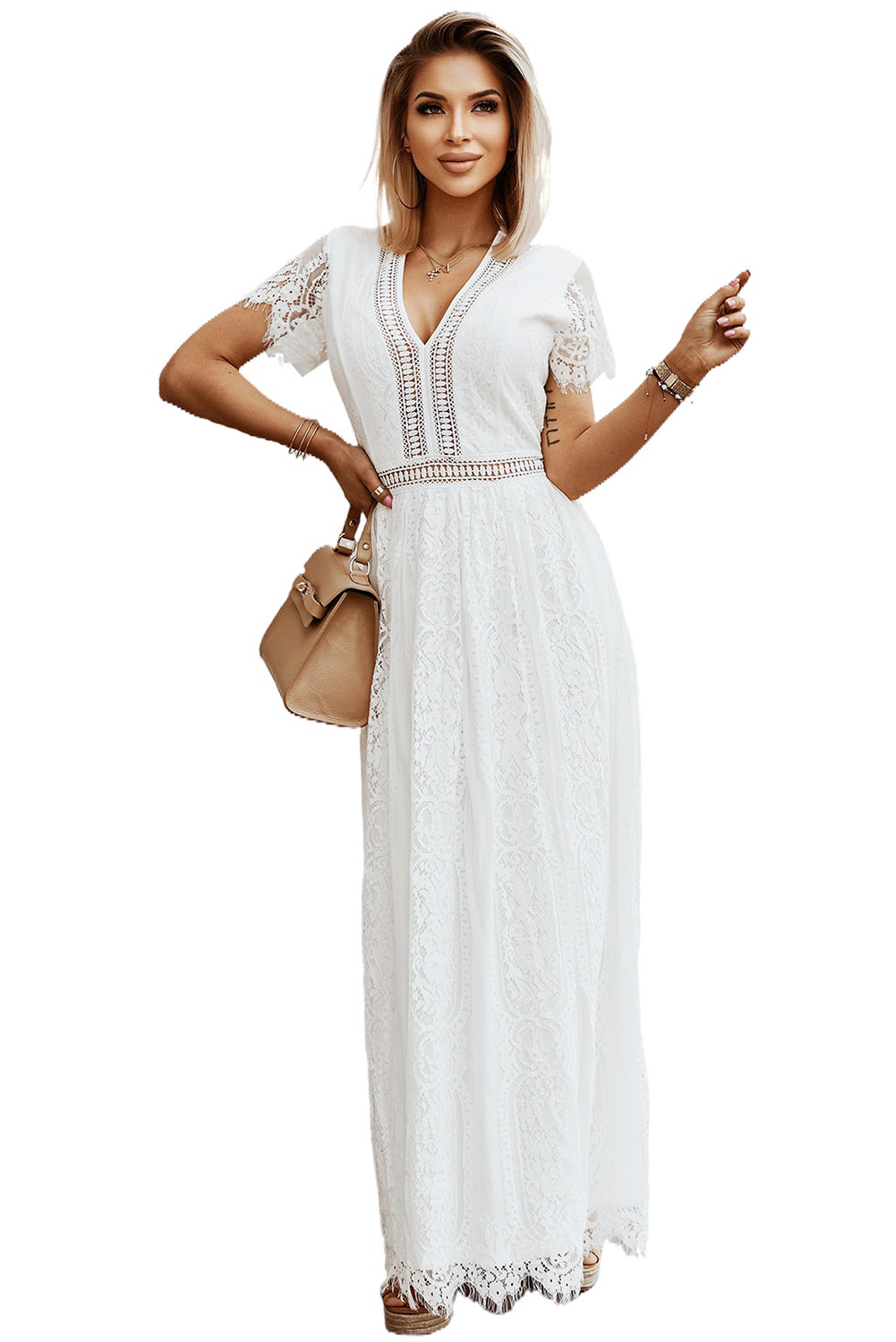 White Lace Maxi