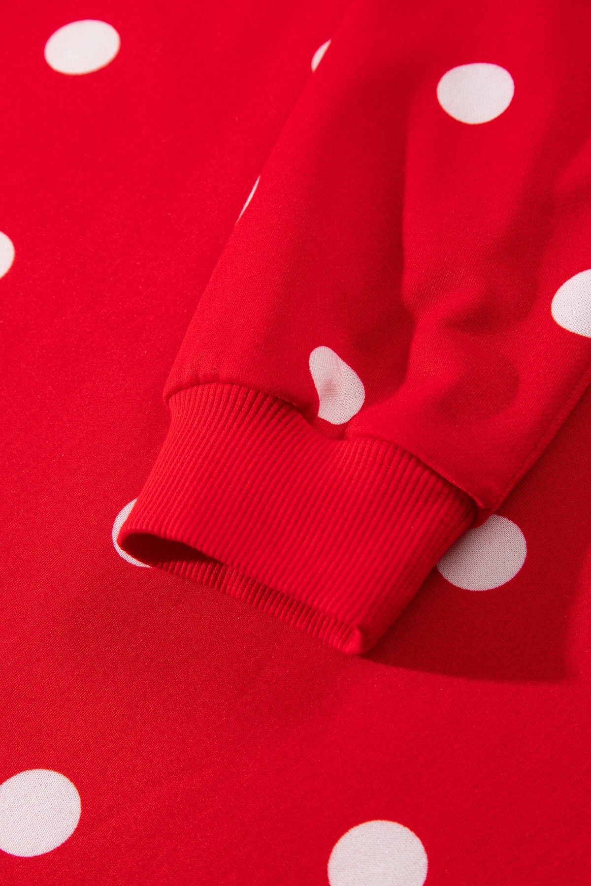Polka Dot Pullover & Skort Two-Piece Set