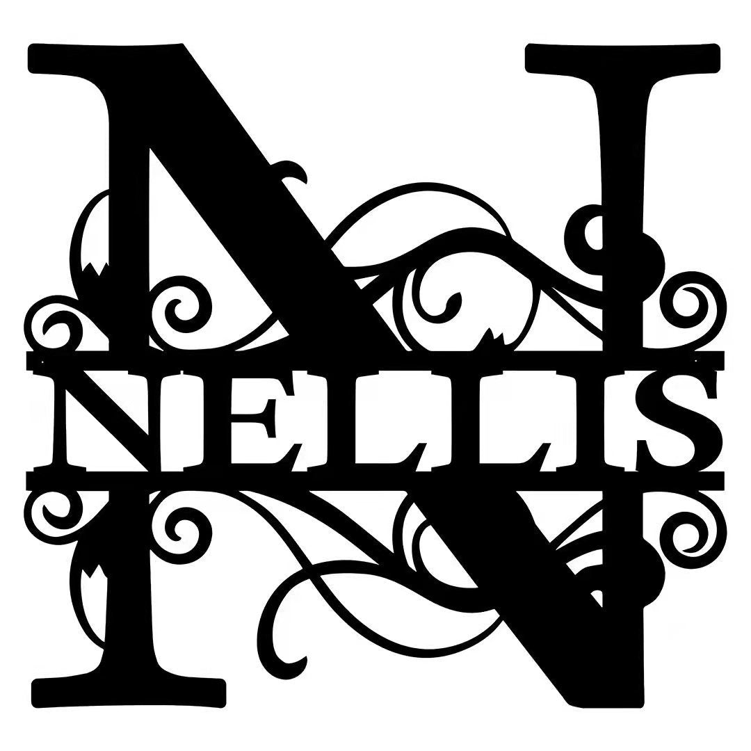 Custom Metal Letter & Family Name Wall Plaque