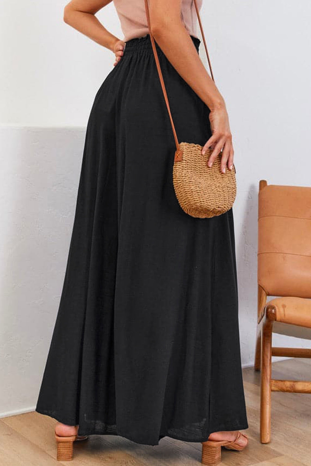 High Waist Wide Leg Pants