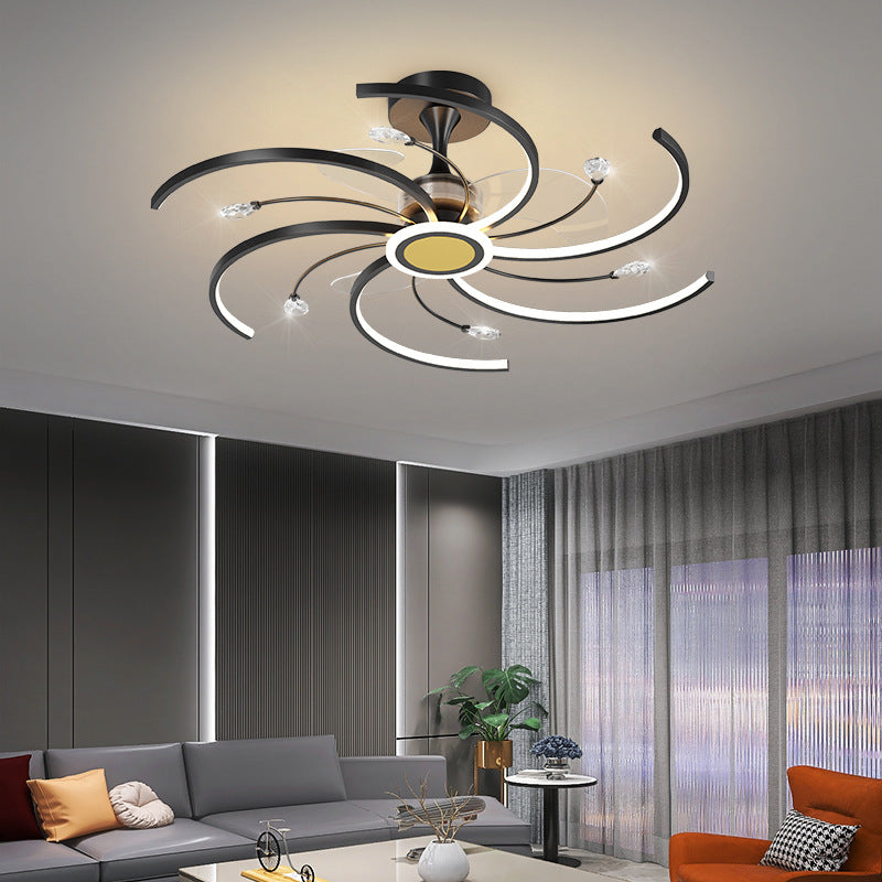 Modern Simple Ceiling Fan Lamp 