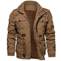 Men's Hooded Thermal Military Jacket Khaki Bazaare Mart Men's Parka