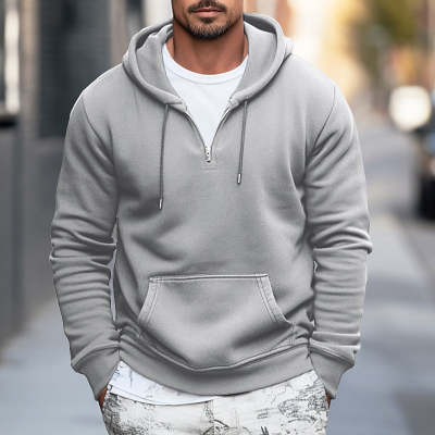 Men's Basic Pullover Hoodie