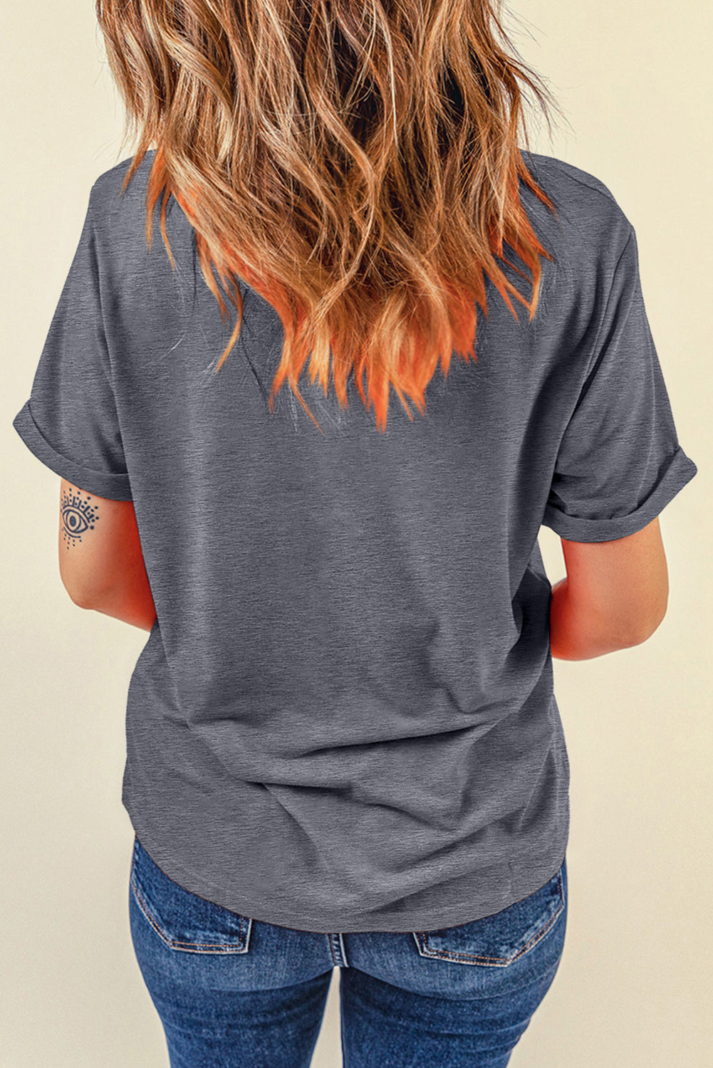 Gray Rodeo Check Spades Western Graphic T Shirt Dear-Lover Dropshipping Graphic/Graphic Tees