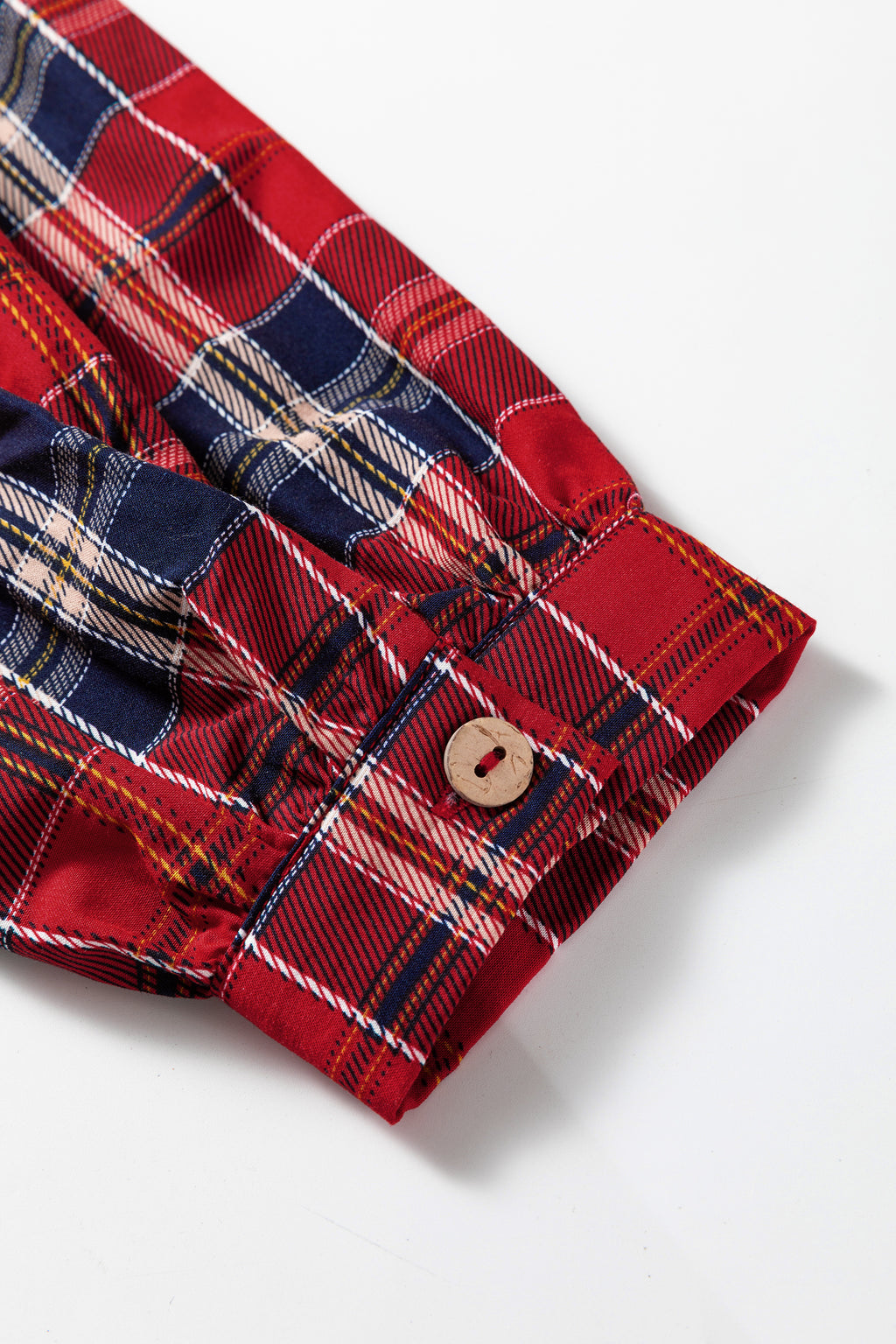 Red Plaid Long Sleeve Mini Dress Dear-Lover Dropshipping Dresses/Mini Dresses