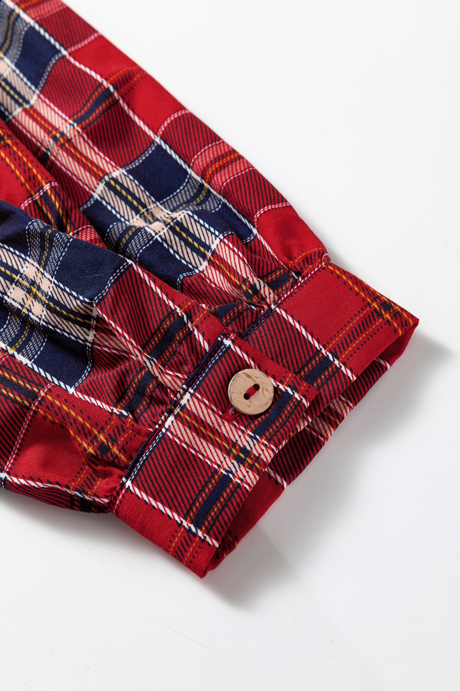 Red Plaid Long Sleeve Mini Dress Dear-Lover Dropshipping Dresses/Mini Dresses