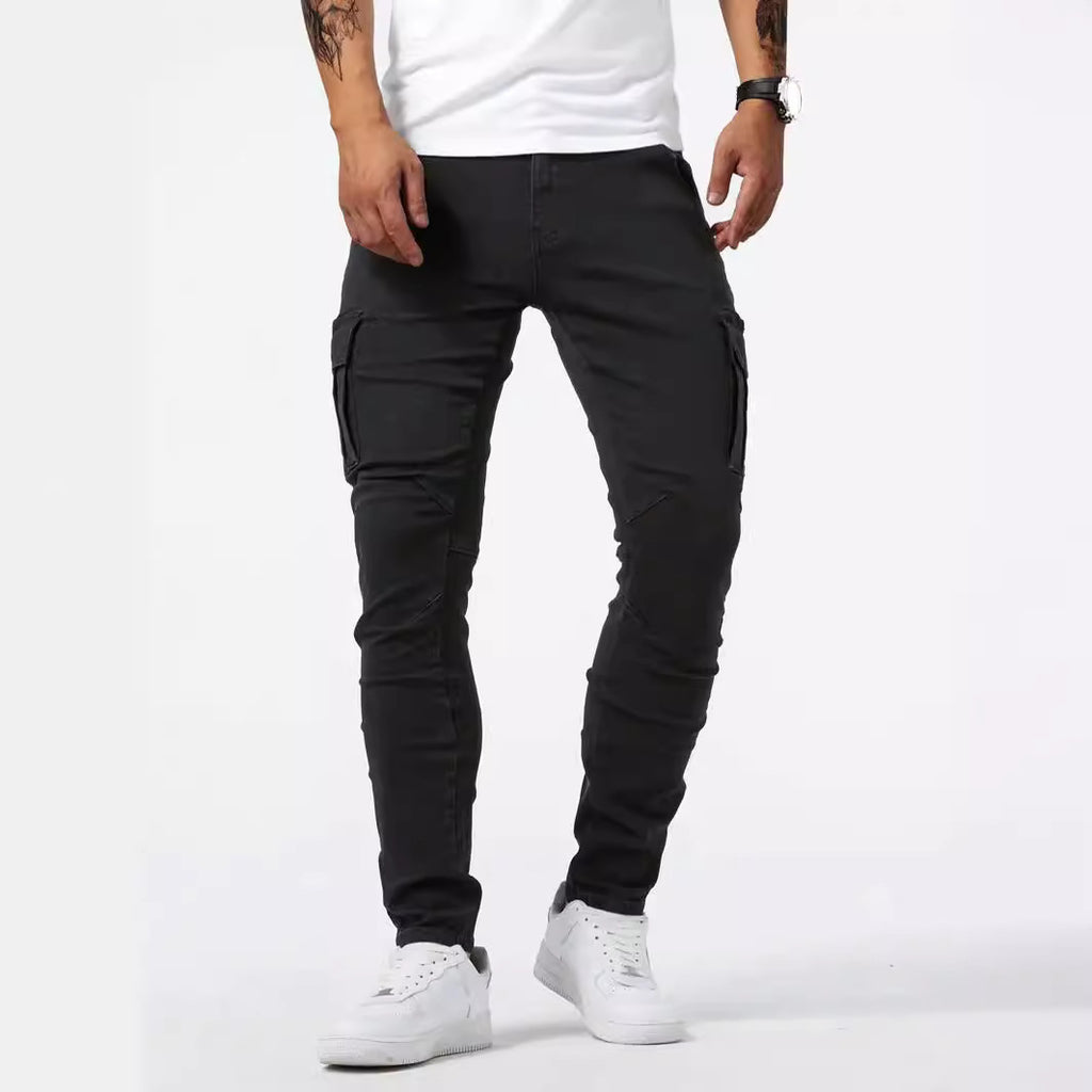 Super Stretchy Cargo Denim Pants