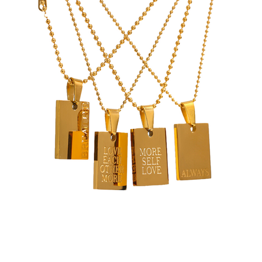 18K Gold Plated Self Love Necklace
