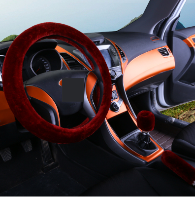 Winter Wool Plush Steering Wheel Cover