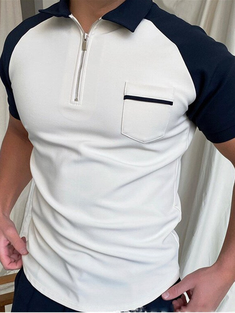 Men's Zip Polo Shirt