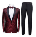 Two-Tone Wedding Tuxedo Claret Bazaare Mart Men's Formal Wedding Suit