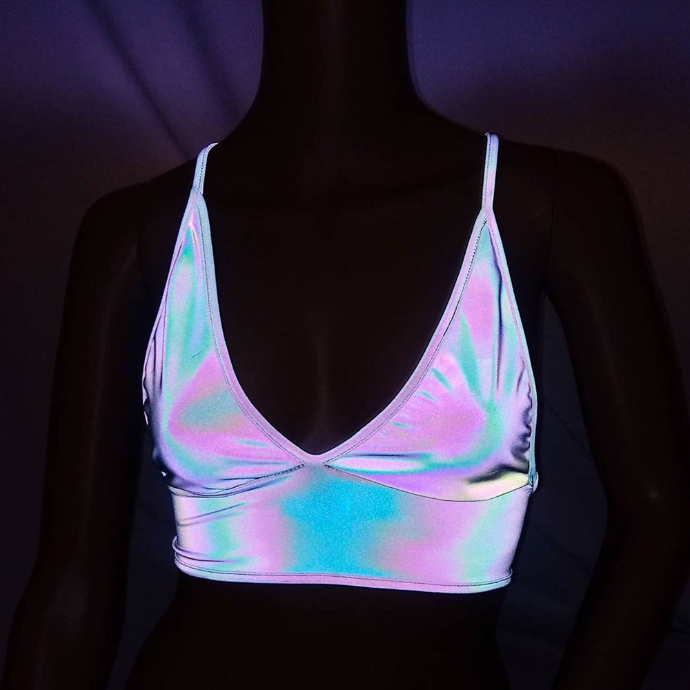 Reflective Silver Rainbow Camisole