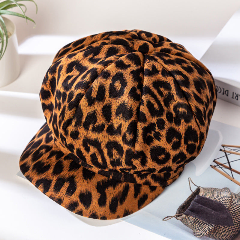 Women's Leopard Print Cap