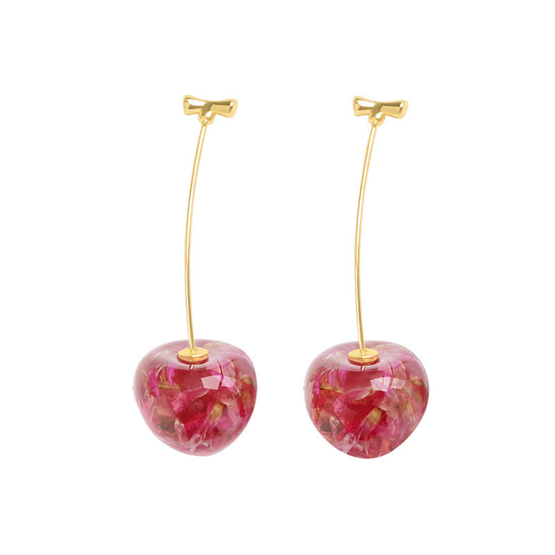 Sweet Red Cherry Earrings
