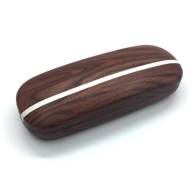 Wood grain glasses case