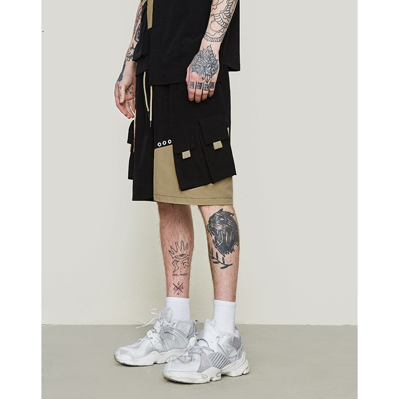 Men's Loose Two Tone Cargo Shorts CJ Dropshipping Two Tone Shorts