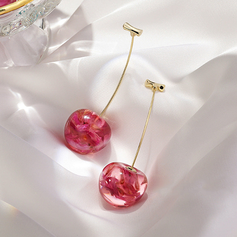 Sweet Red Cherry Earrings