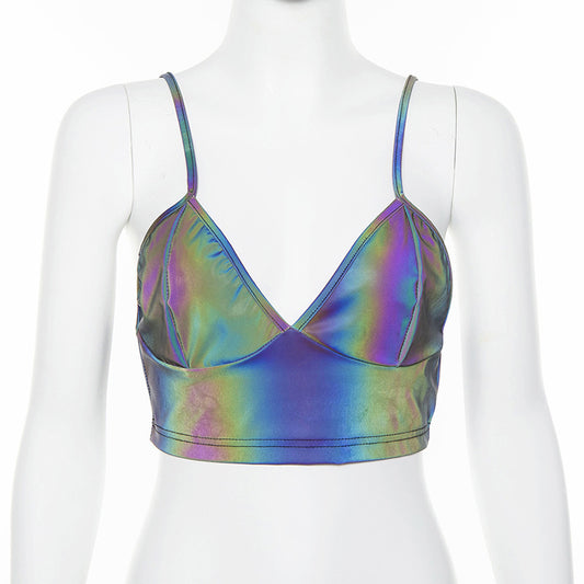 Reflective Silver Rainbow Camisole