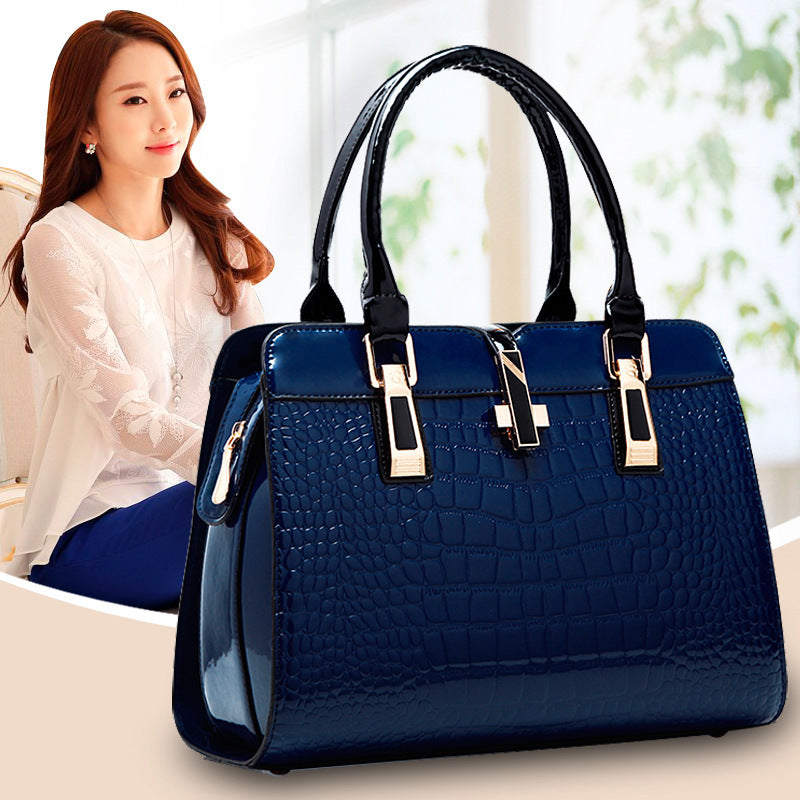 Ladies PU Crocodile Handbag