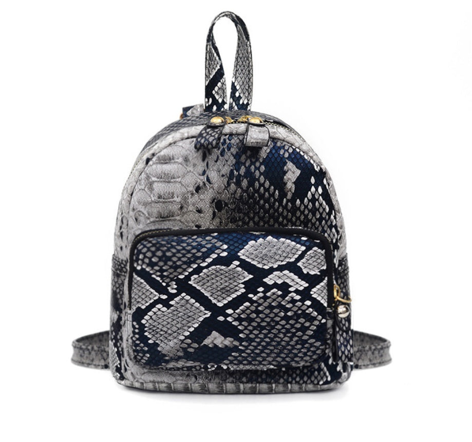 Snake Print Backpack