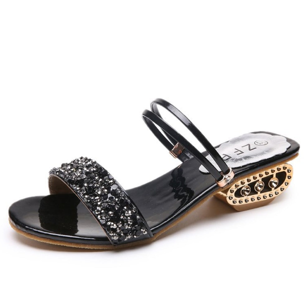 Elegant Sequin Sandals