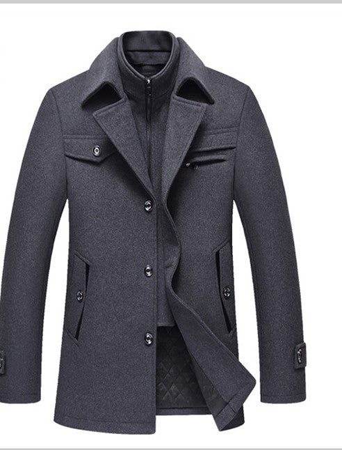 Men's Slim Fit Wool Peacoats