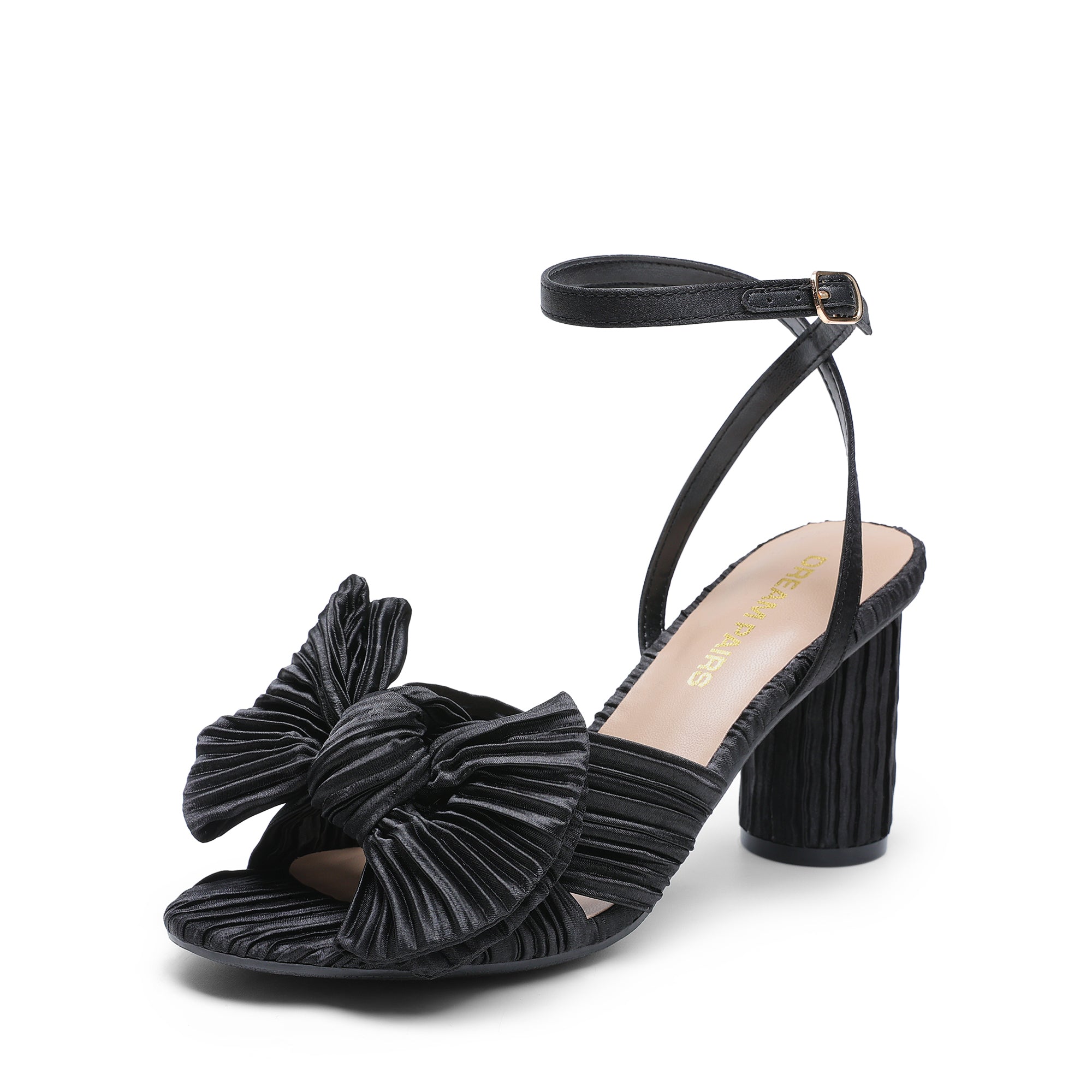 Bow Chunky Heels Dress Sandals