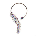 Colorful Wrap Around Drop Rhinestone Chokers AB color Bazaare Mart Choker