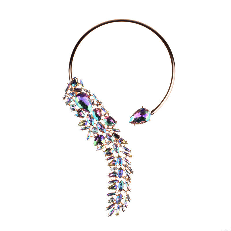 Colorful Wrap Around Drop Rhinestone Chokers