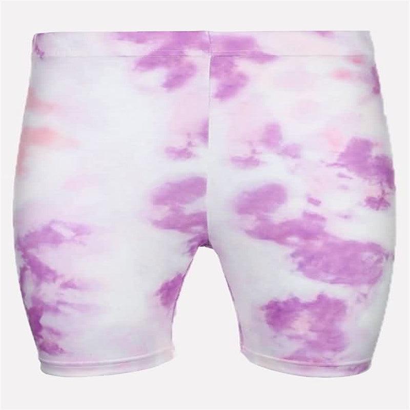 Women’s Casual Tie-Dye Tops, Shorts and Sets Purple shorts CJ Dropshipping Tie Dye Shorts Set