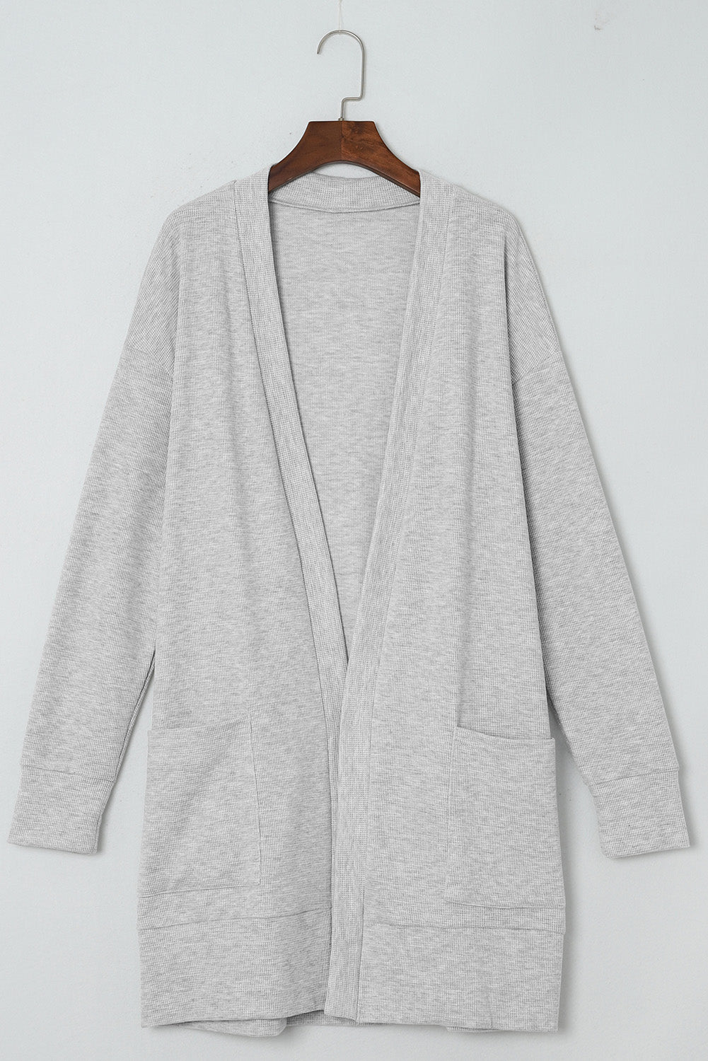 Thermal Knit Pocketed Cardigan