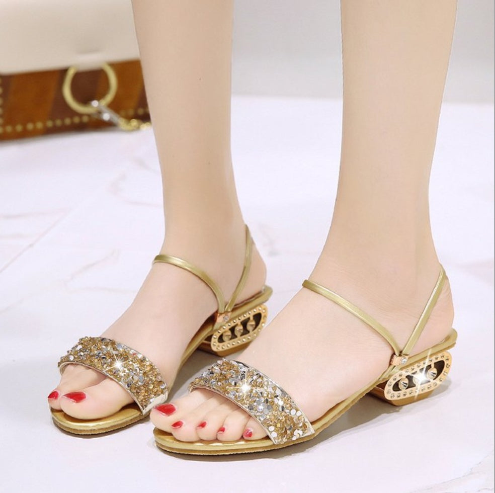 Elegant Sequin Sandals