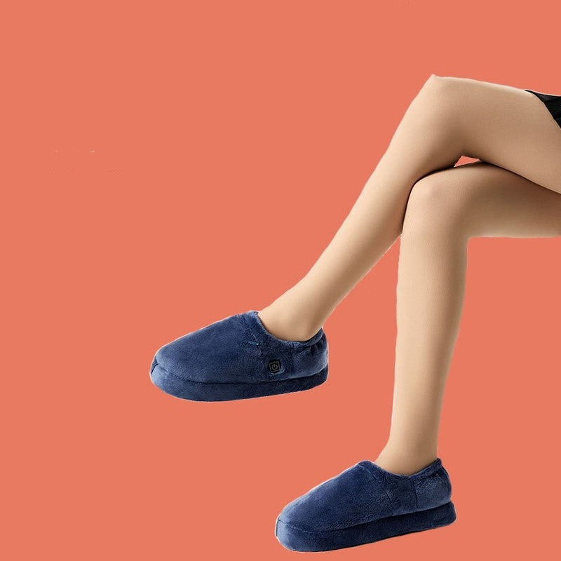 Plush Heated Slippers - Bazaare Mart