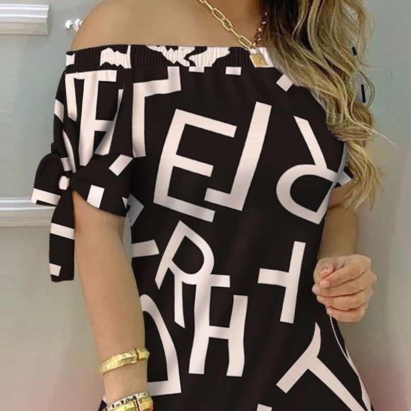 Off-Shoulder Slim Sheath Dress