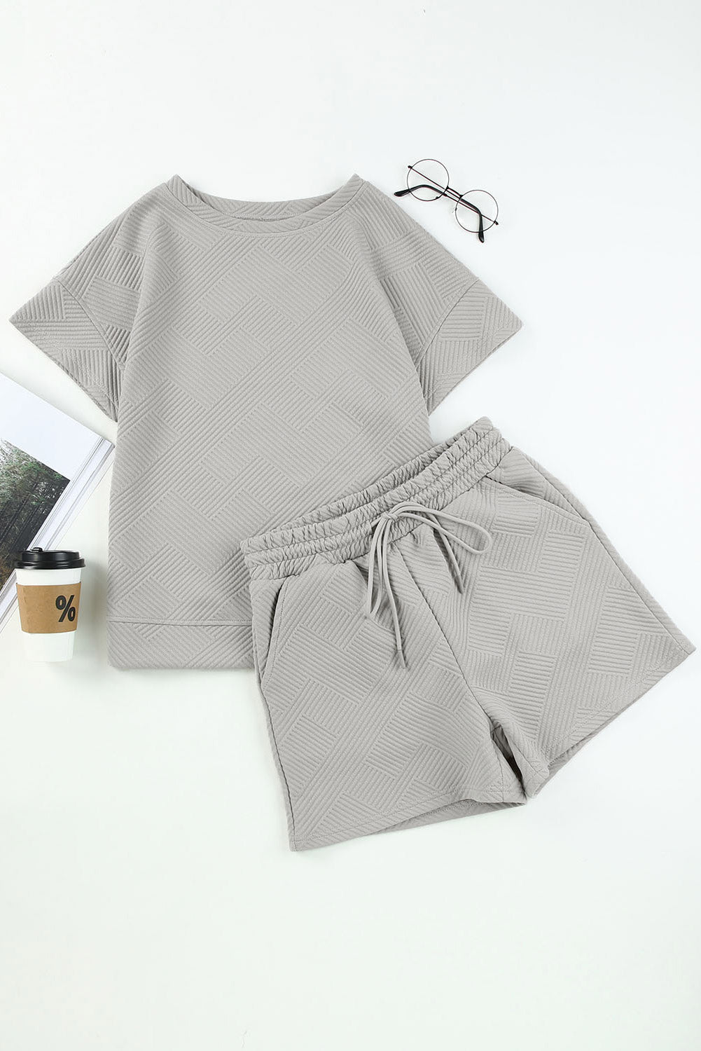 Two-Tone Long or Short Sleeve Top and Shorts or Pants Sets