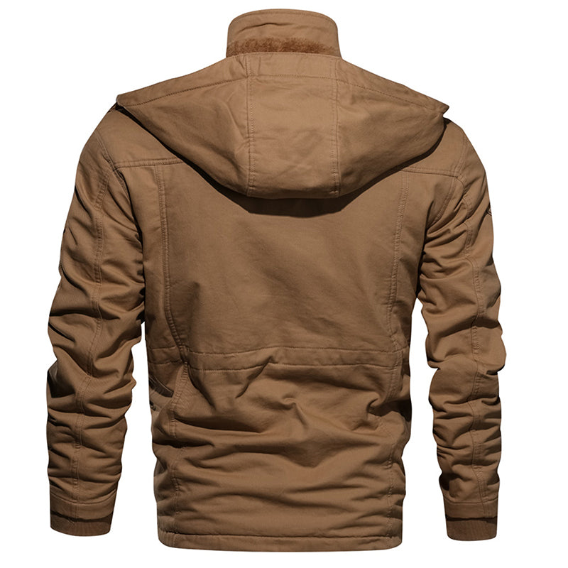 Men's Hooded Thermal Military Jacket