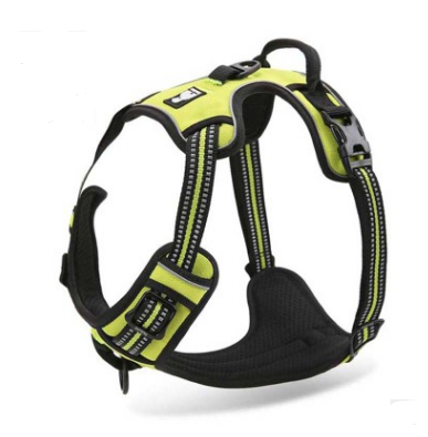 Yellow Big Dog Adjustable Reflective Harness