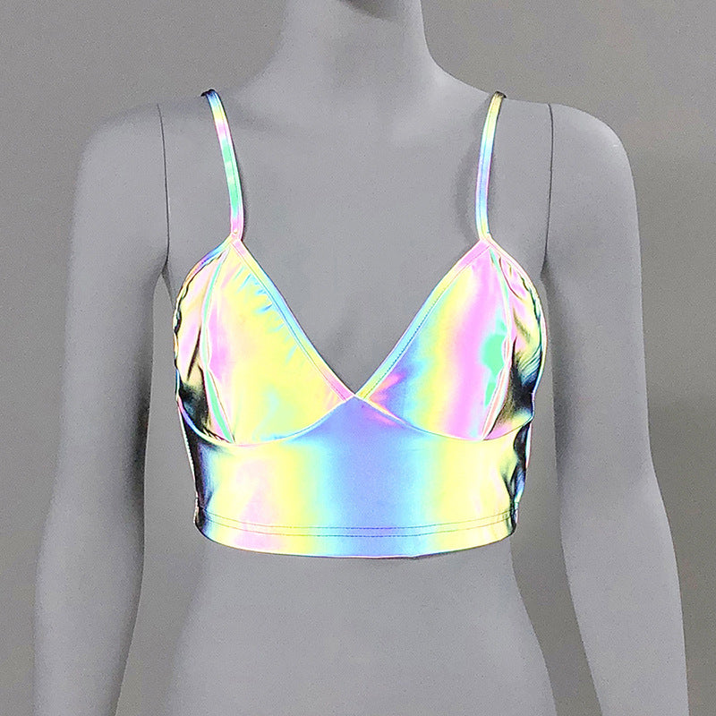 Reflective Silver Rainbow Camisole