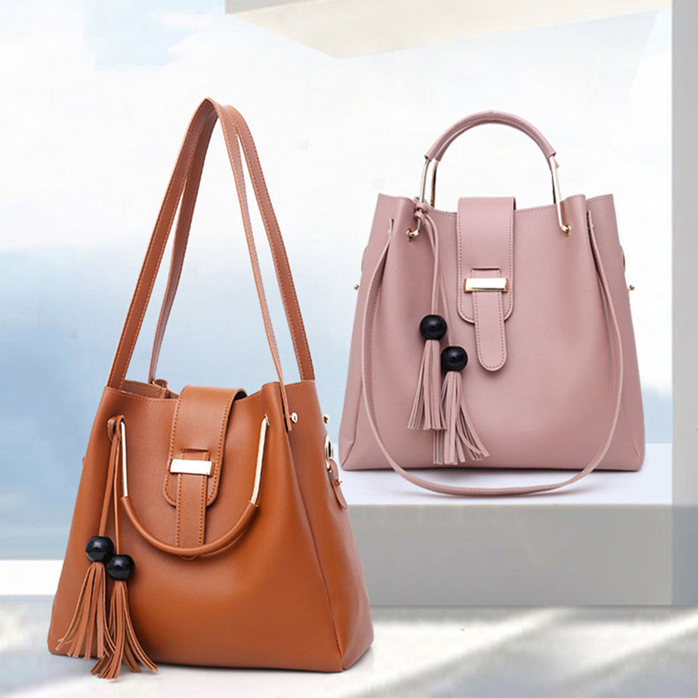 3pc. PU Leather Handbag Set
