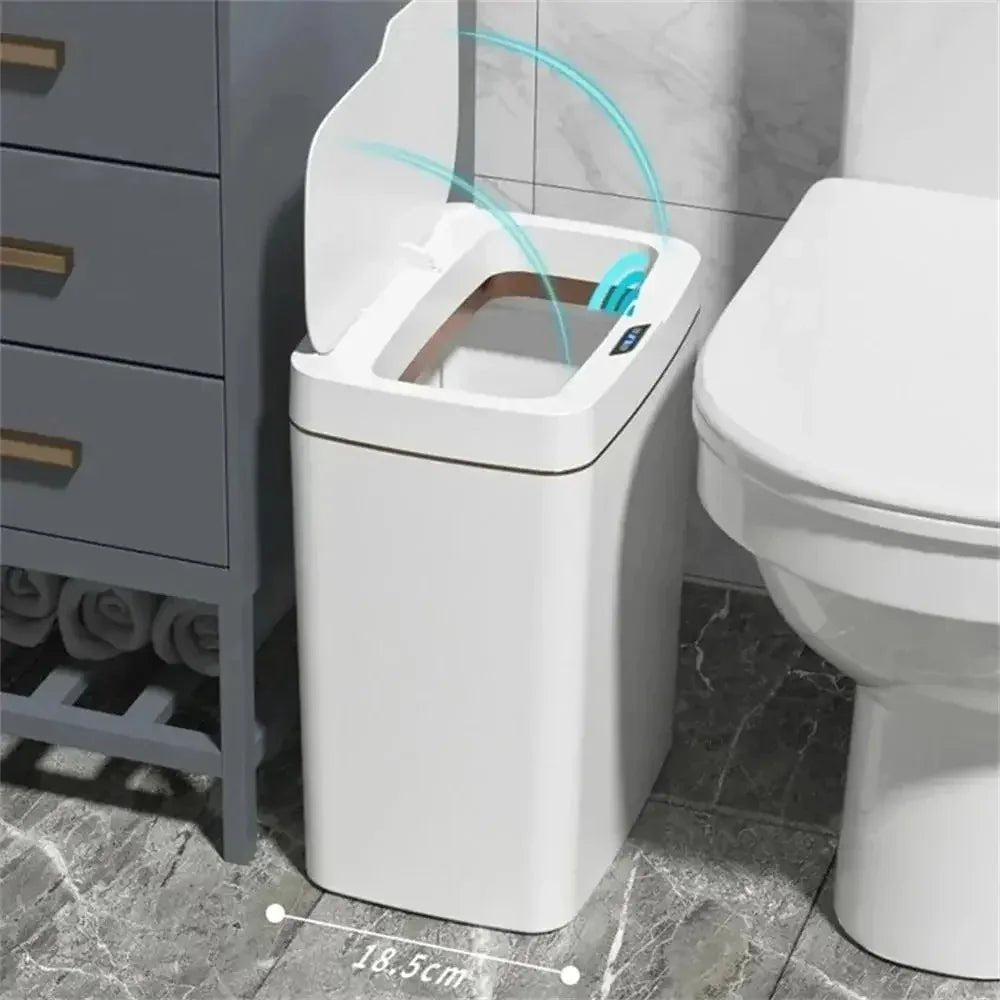 15L Smart Auto Bathroom Trash Can - Bazaare Mart
