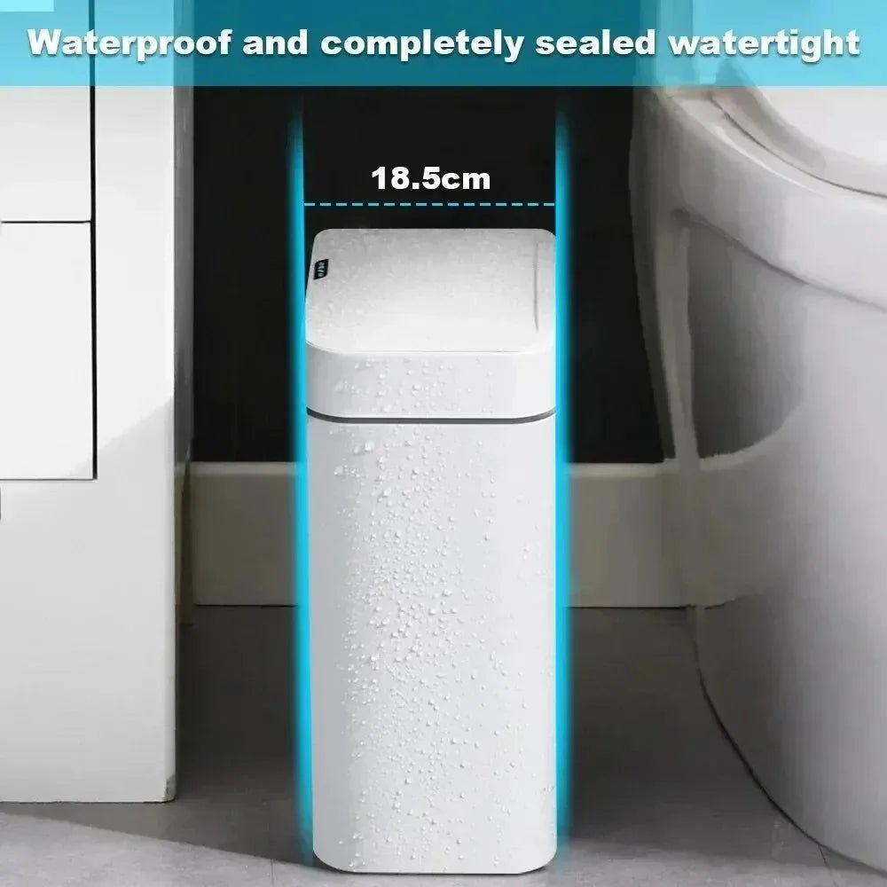 15L Smart Auto Bathroom Trash Can - Bazaare Mart