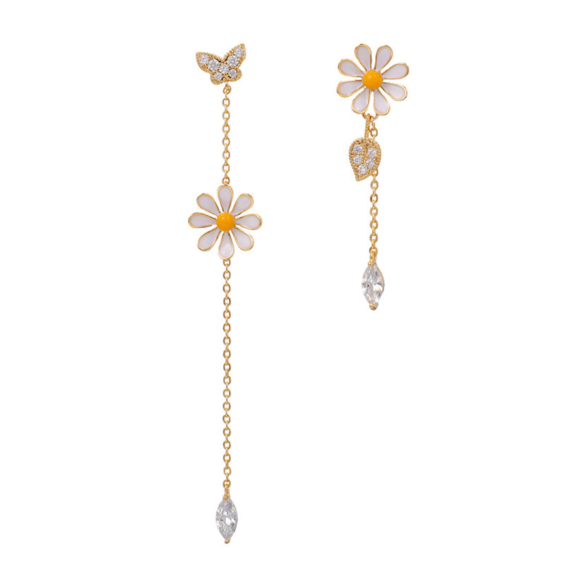 Long Uneven Tassel Earrings