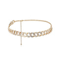 Gold and Zircon Serpentine Waist Chain Belt Gold Bazaare Mart Gold Chain Belt