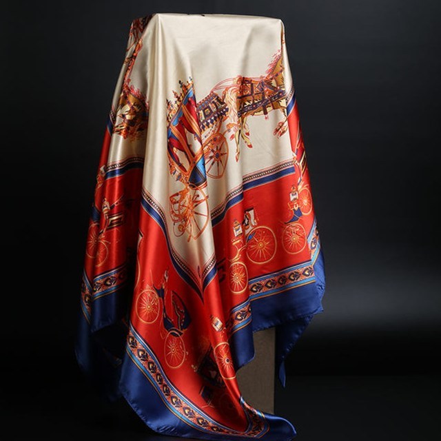 Summer Satin Scarf Shawl