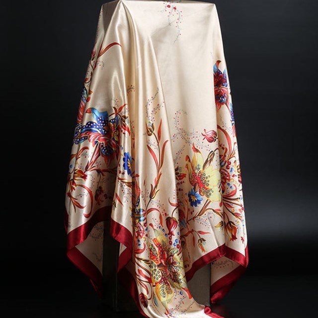 Summer Satin Scarf Shawl