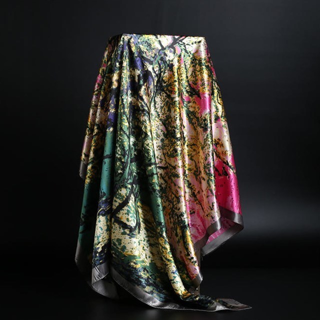 Summer Satin Scarf Shawl