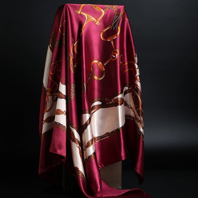 Summer Satin Scarf Shawl